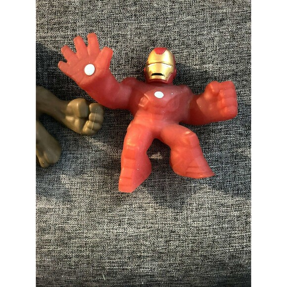 Heroes of Goo Jit Zu Lot Of 3 Marvel Figures Captain America Grut Iron Man - Picture 5 of 5